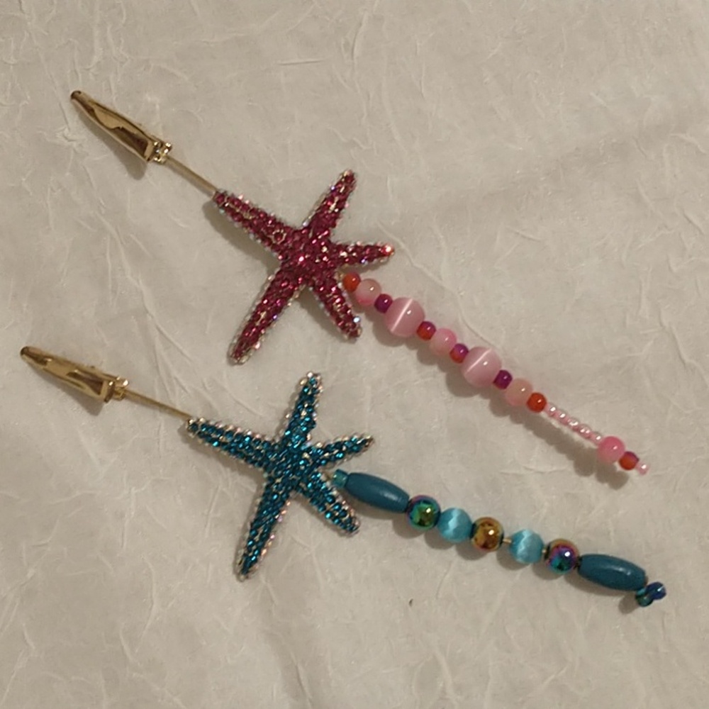 Starfish Beaded Bookmark